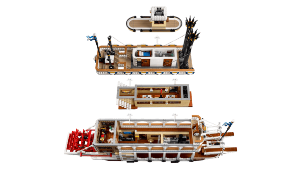 LEGO 21356 Le bateau à vapeur du Mississippi — visuel 5 sur 8