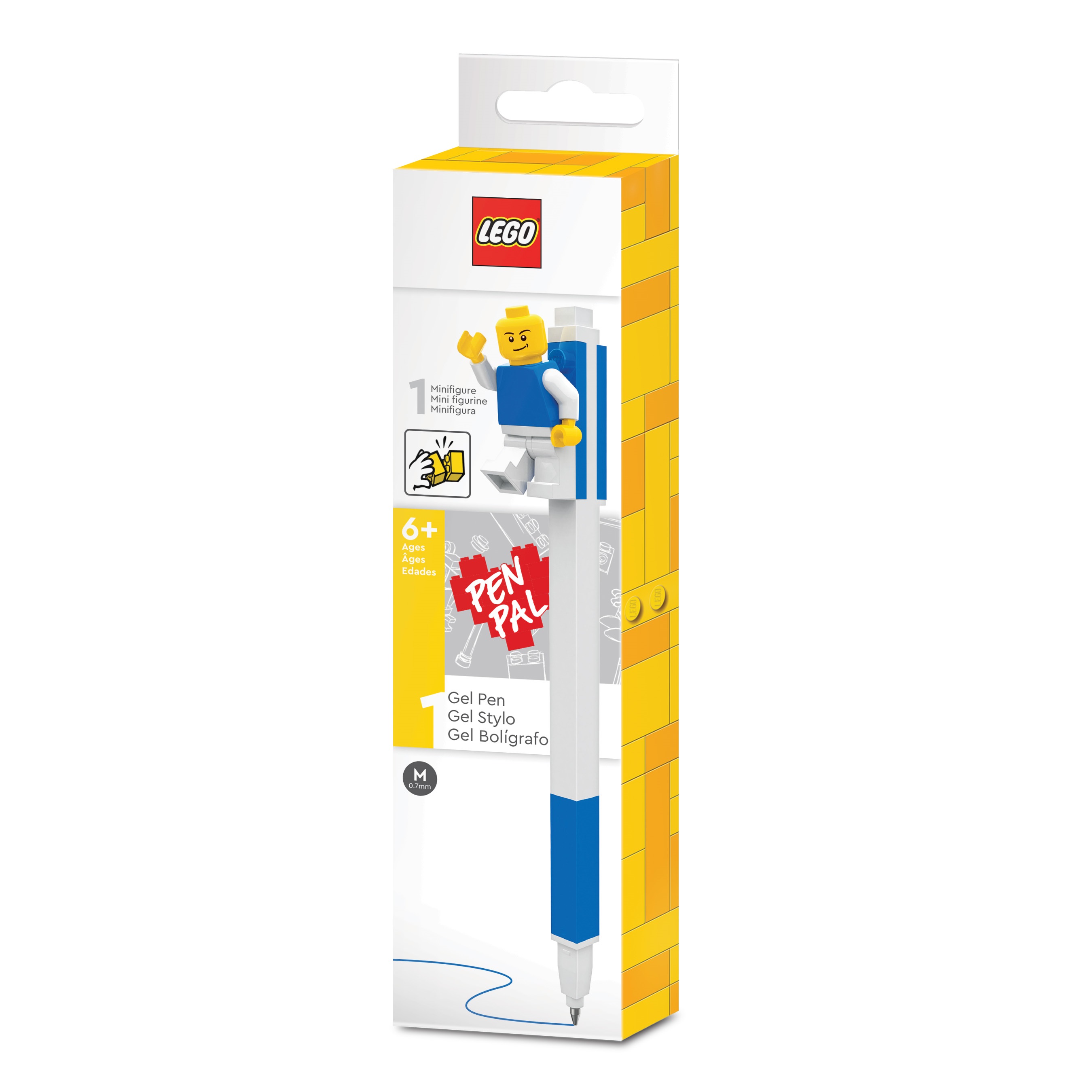 Pen Pal Gel Pen with Minifigure – Blue