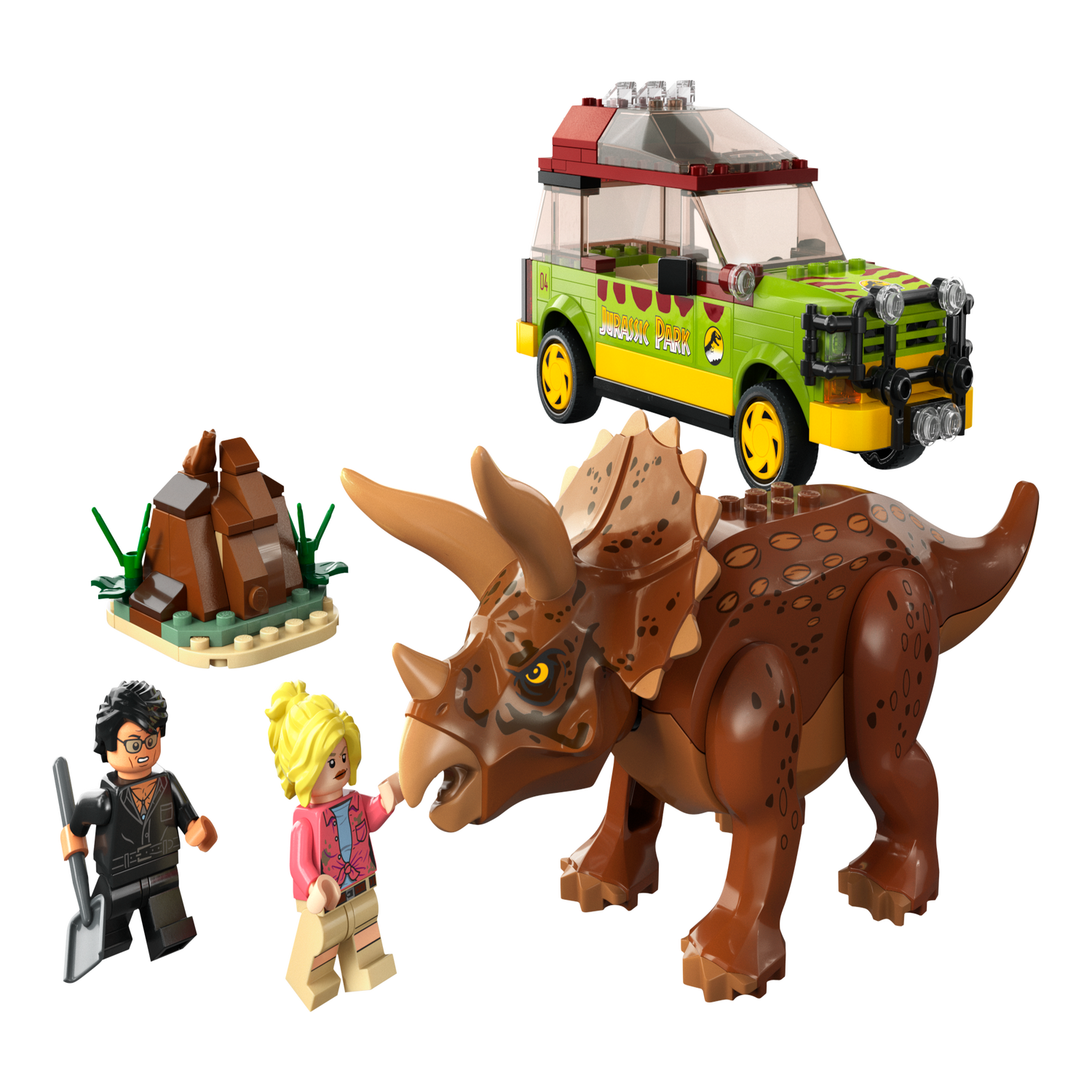 LEGO Jurassic Park 76959 La Recherche du Tricératops, Jouet de