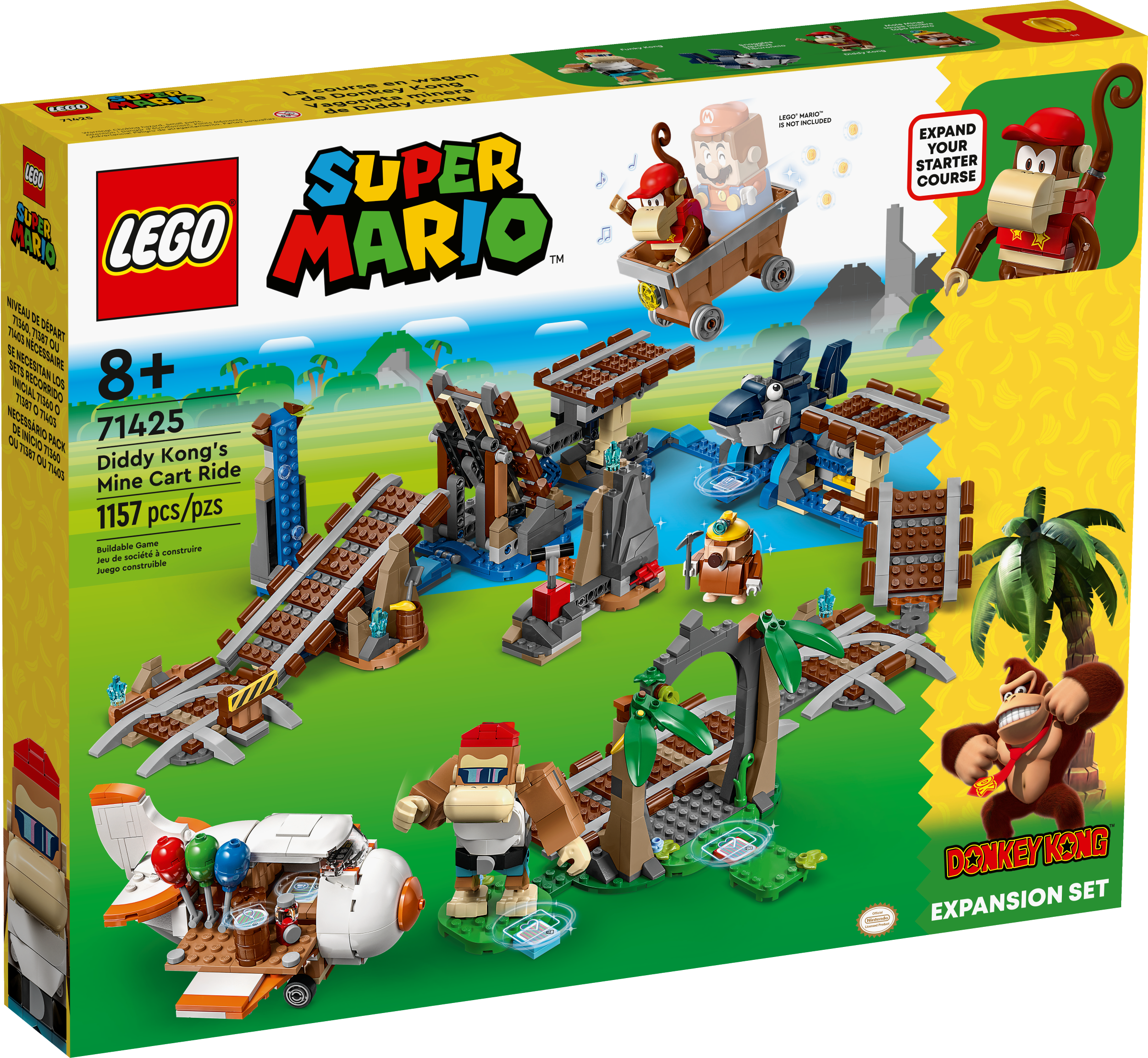 Diddy Kongs minevognstur – udvidelsessæt 71425 | LEGO® Super Mario™ | Officiel Shop DK