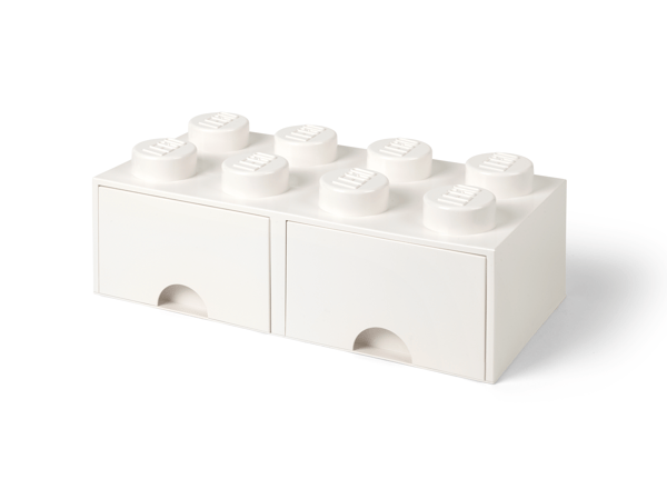 8-Stud Brick Drawer – White - Image 5