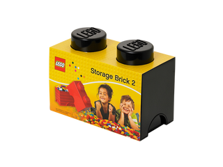 2-Stud Storage Brick – Black