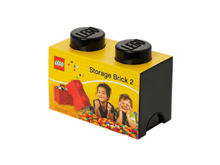 2-Stud Storage Brick – Black