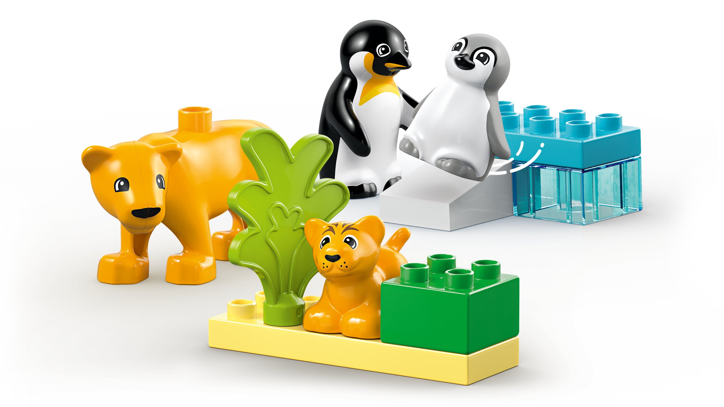 デュプロのまち どうぶつのかぞく：ペンギンとライオン 10442 | DUPLO