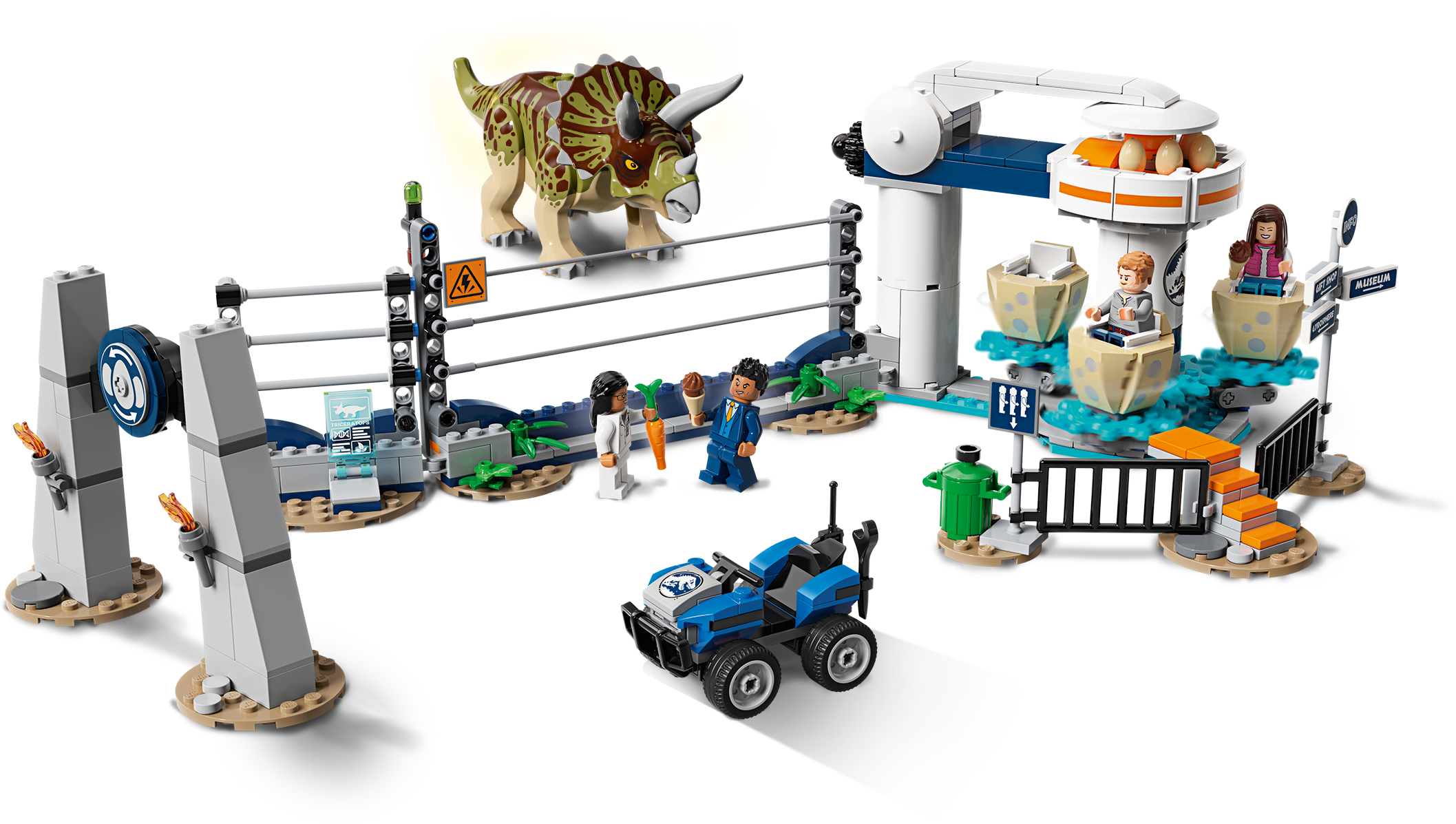 LEGO JURASSIC WORLD 75937 TRICERATOPS MINIFIGURE DINOSAUR FIGURE GENUINE 