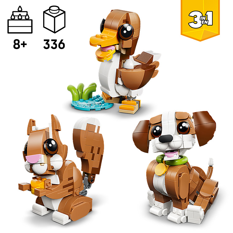 いっしょにあそぼ！いたずらっこワンちゃん 31382 | クリエイター3in1