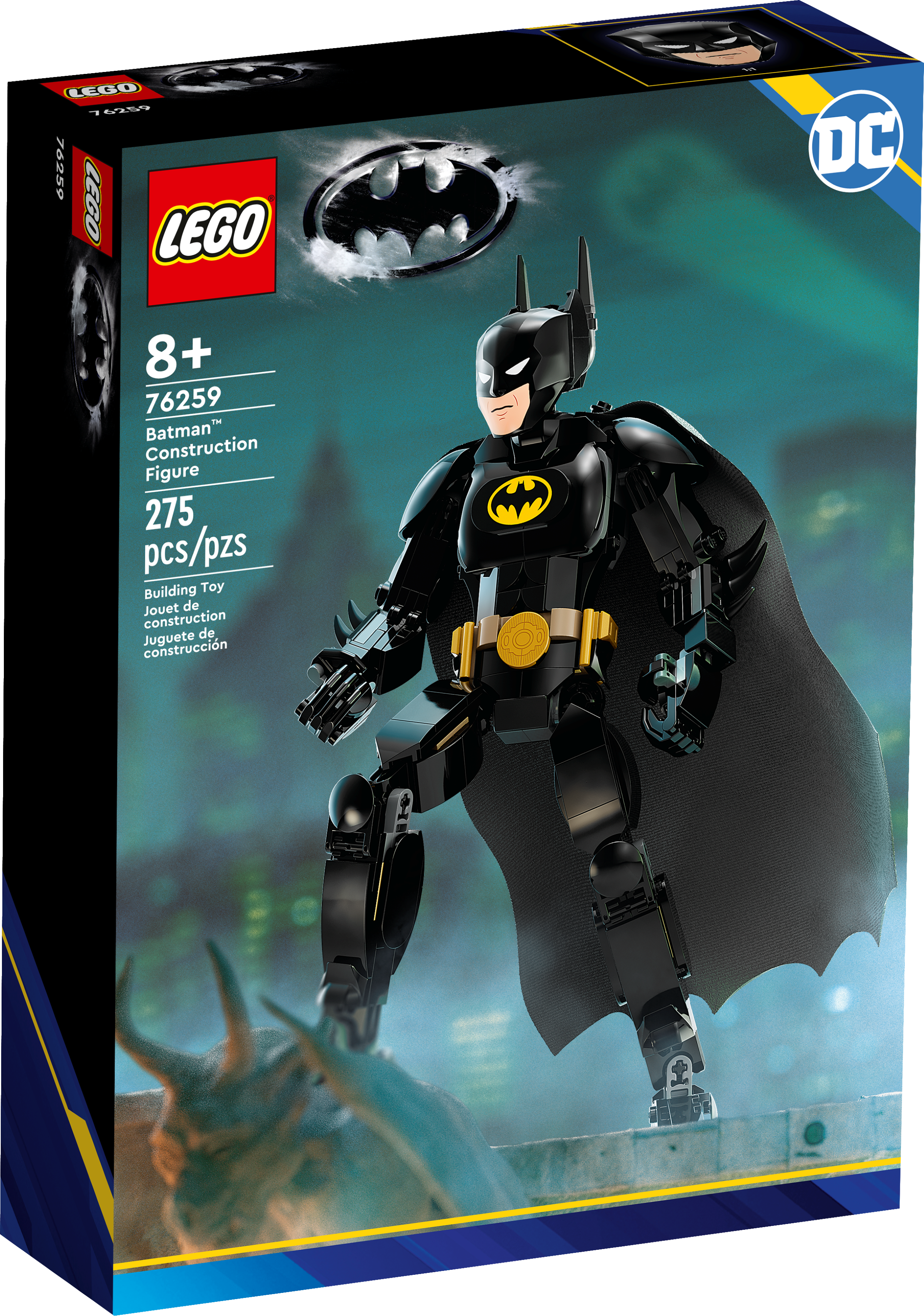 LEGO DC Comics 76259 - La Figurine de Batman, Jouet de Construction et  Décoration Super-héros avec Cape, Basé sur le Film Batman 1989 pas cher 