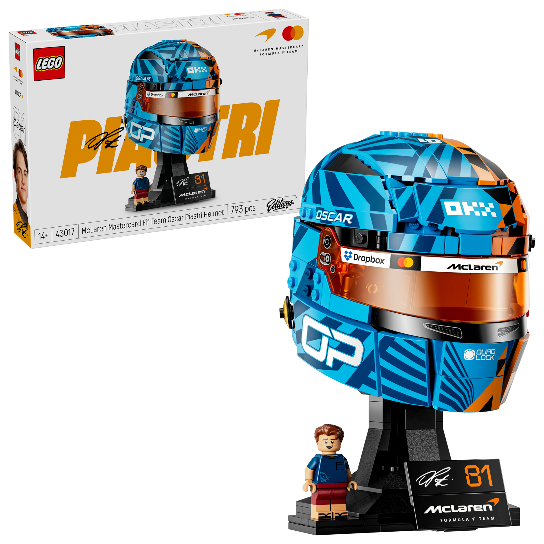 McLaren Mastercard F1® Team オスカー・ピアストリのヘルメット 43017