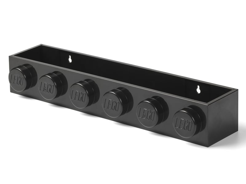Le set LEGO 5006614 Étagère en forme de brique longue - noire