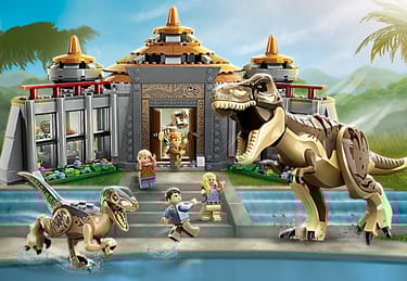 Visitor Center: rex Raptor Attack 76961 Jurassic World