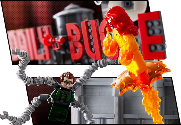 Lego marvel daily bugle di spider-man, iconico set da collezione