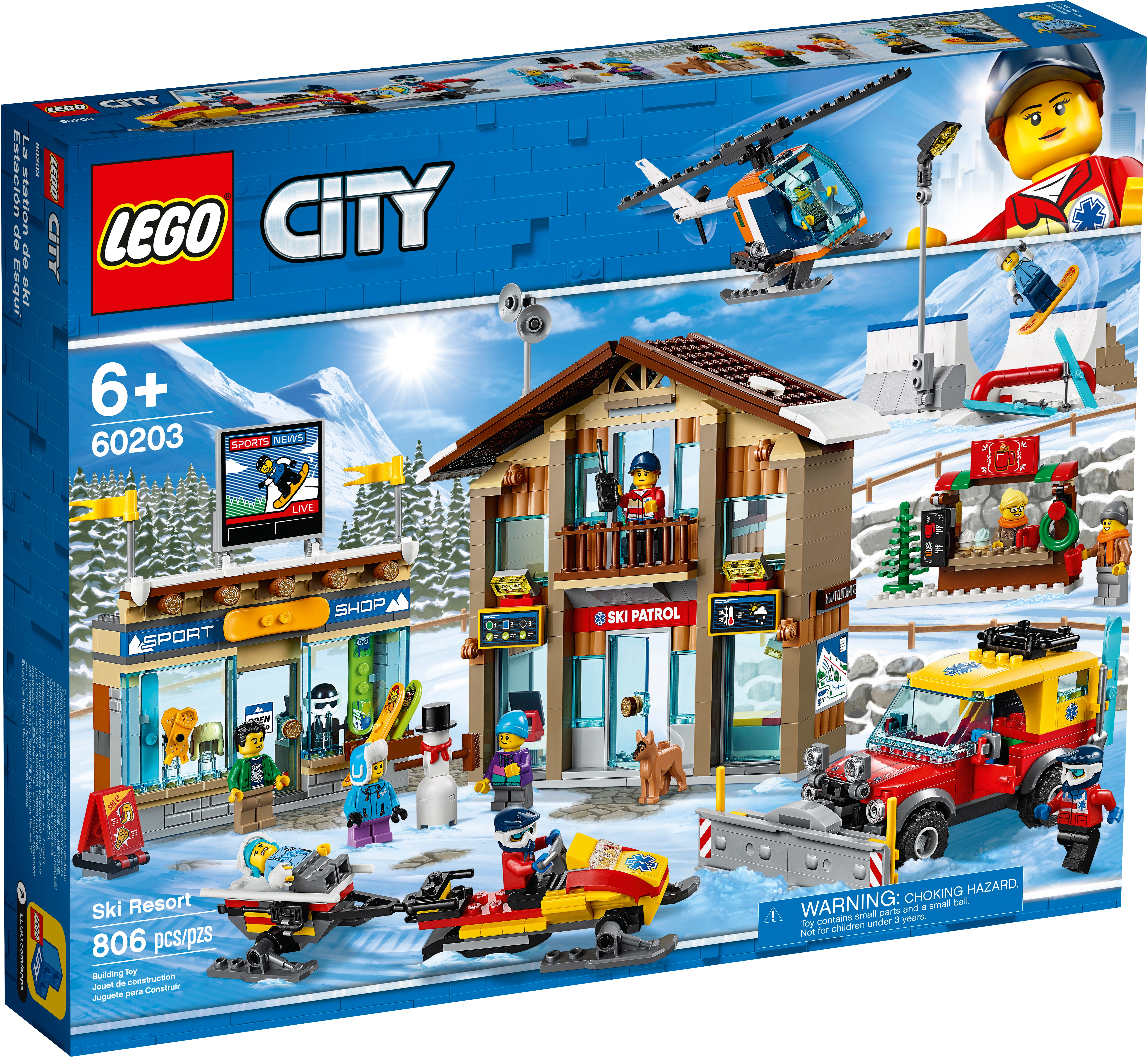 LEGO Ski Shop Only From Lego City 60203 NEW **No Box** 