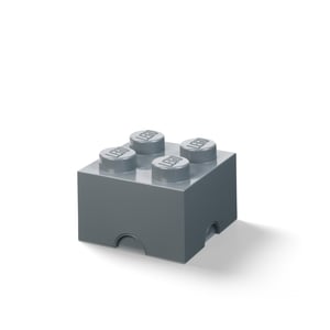Brique de rangement 4 tenons – gris foncé