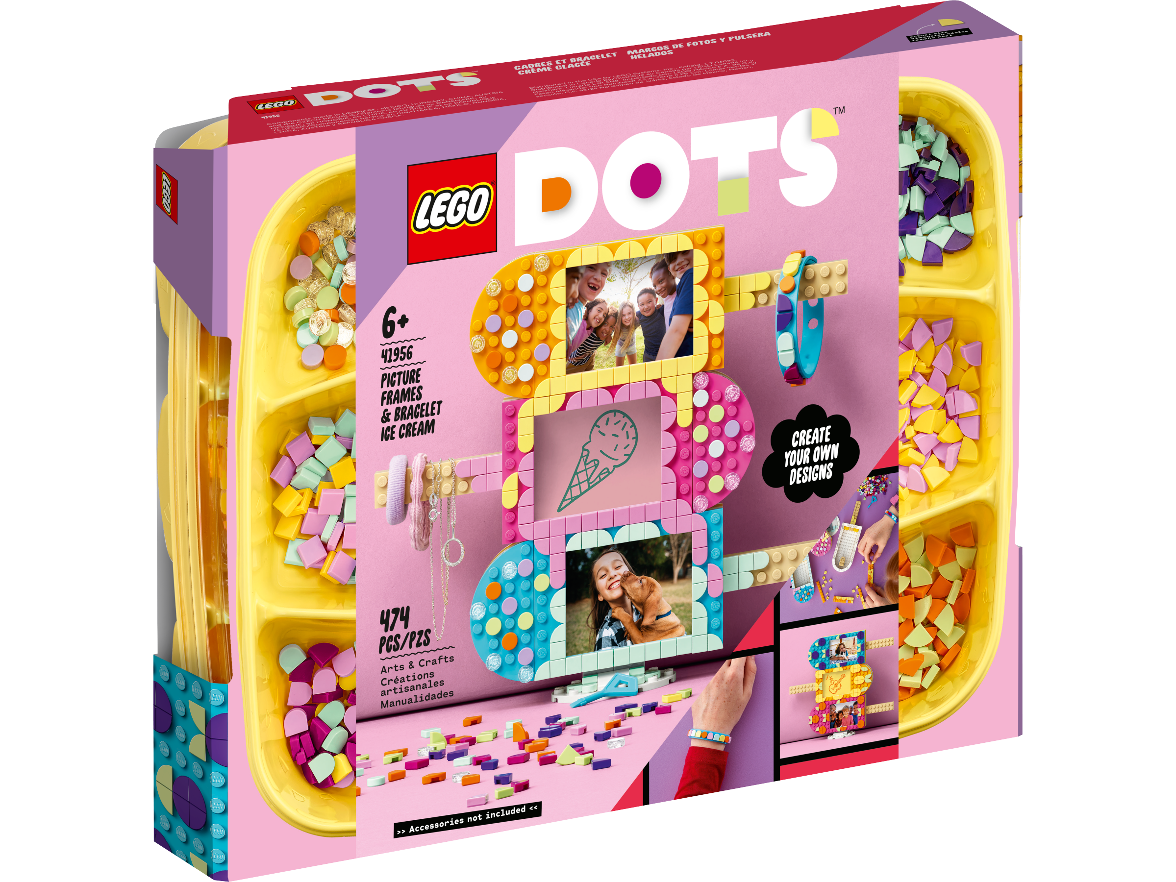 Buy Lego 41956 474-Piece Icecream Picture Frames and Bracelet Set Online |  Babyshop UAE