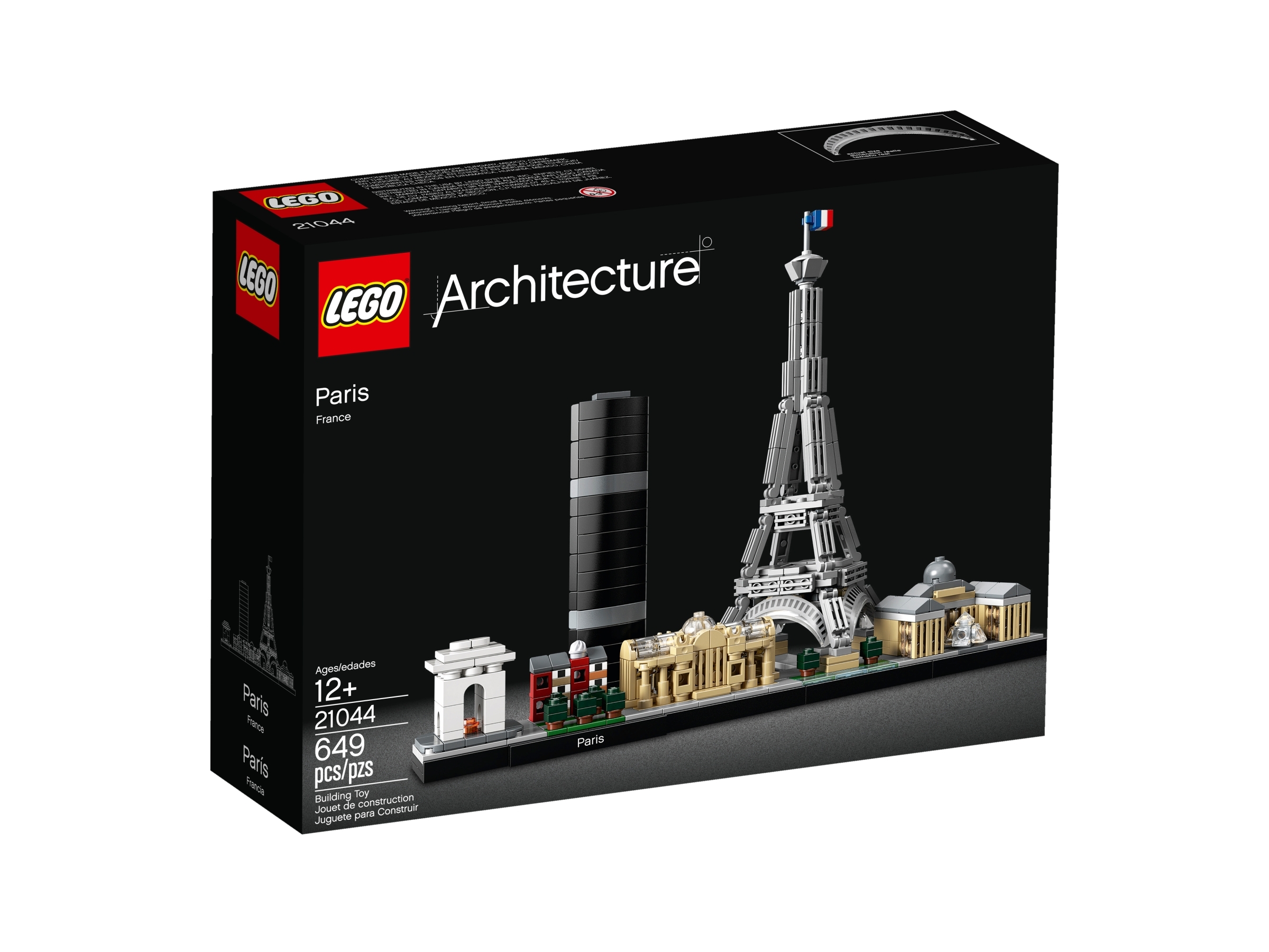 Lego 21044 Architecture Paris Skyline-Kollektion mit Eiffelturm und Louvre 