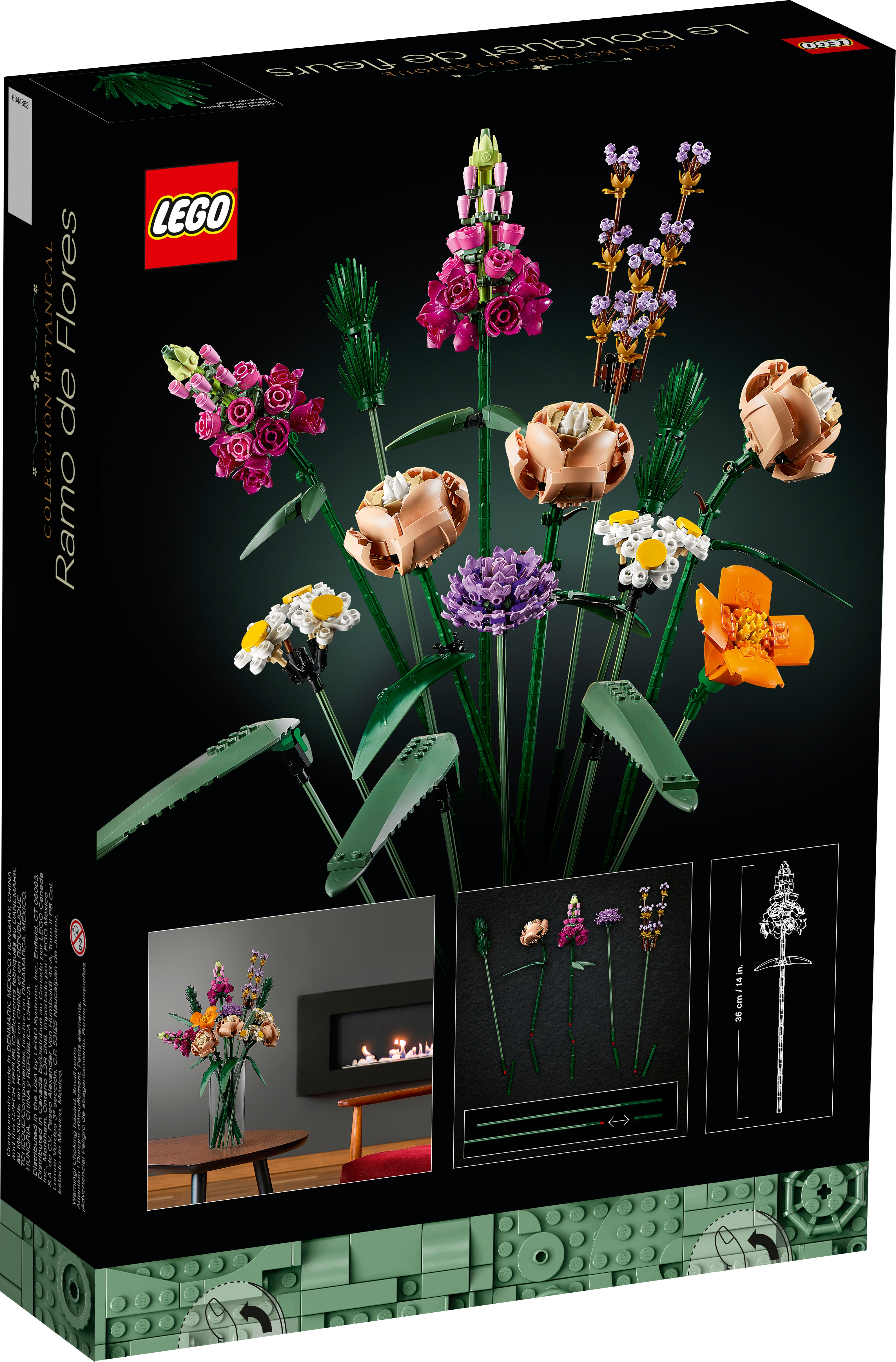 New Details about   LEGO Botanical Collection Flower Bouquet Building Kit 10280 756 Pieces