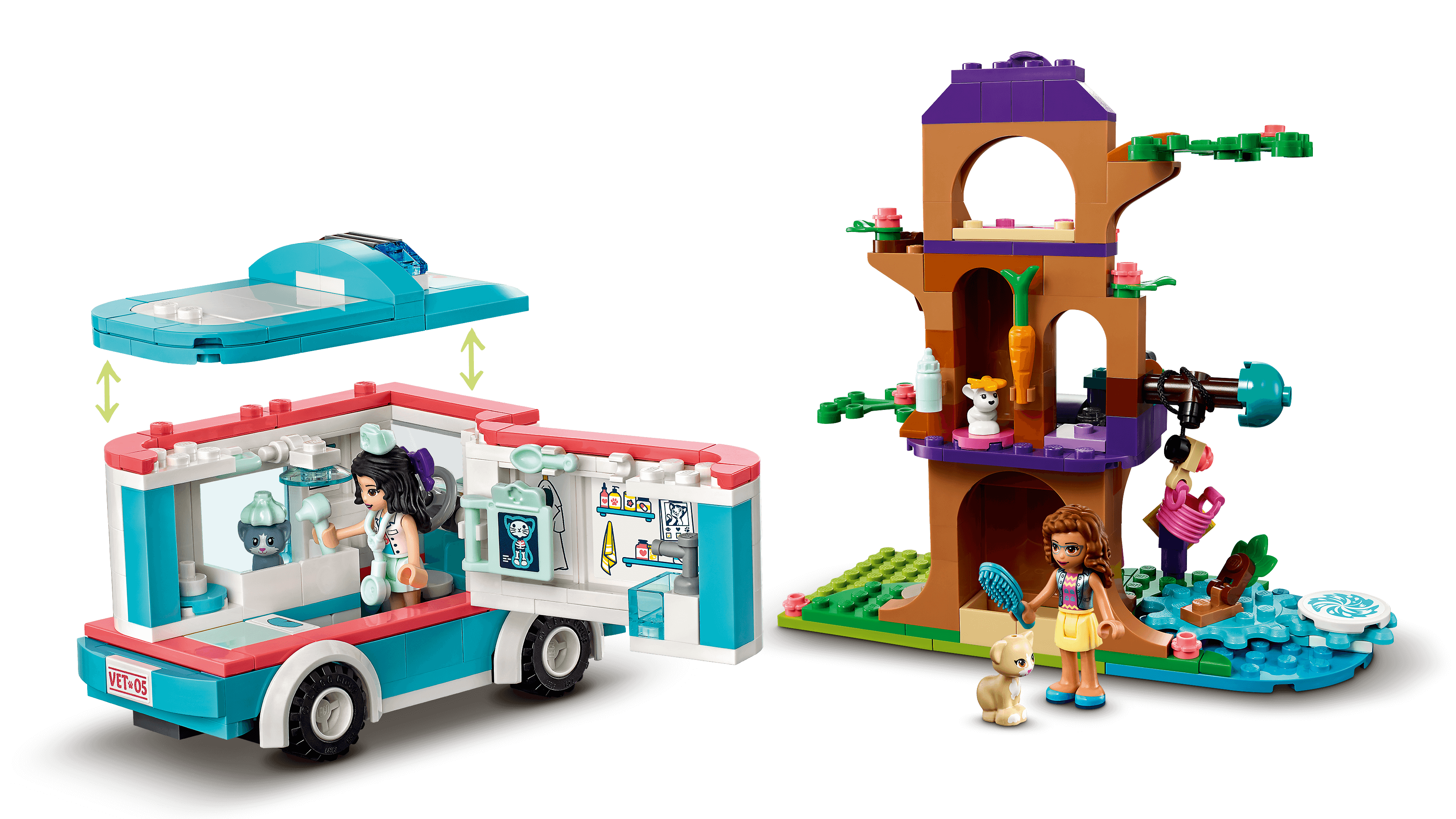 Lego 41445 Friends Vet Clinic Ambulance Animal Rescue Playset