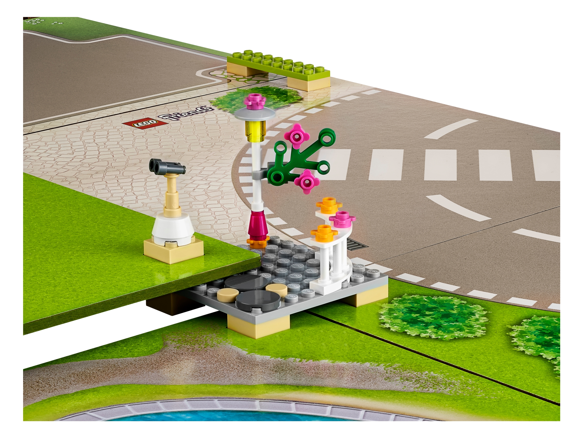 LEGO City Playmat 2017 – Tappetino Da Gioco Modulare 5 Pezzi (50x50 Cm) Per Costruzioni E Accessori