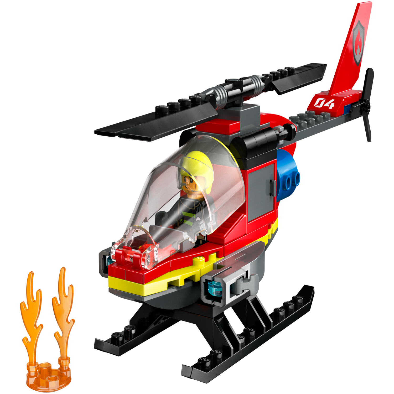 L'hélicoptère des pompiers - Polybag LEGO® City 30566 - Super Briques