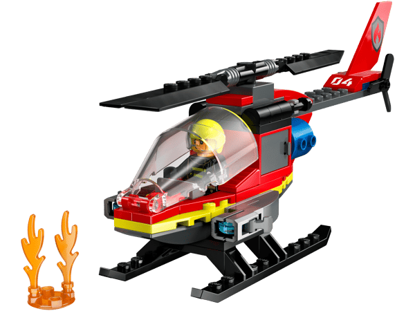 LEGO 60411 L’hélicoptère de secours des pompiers