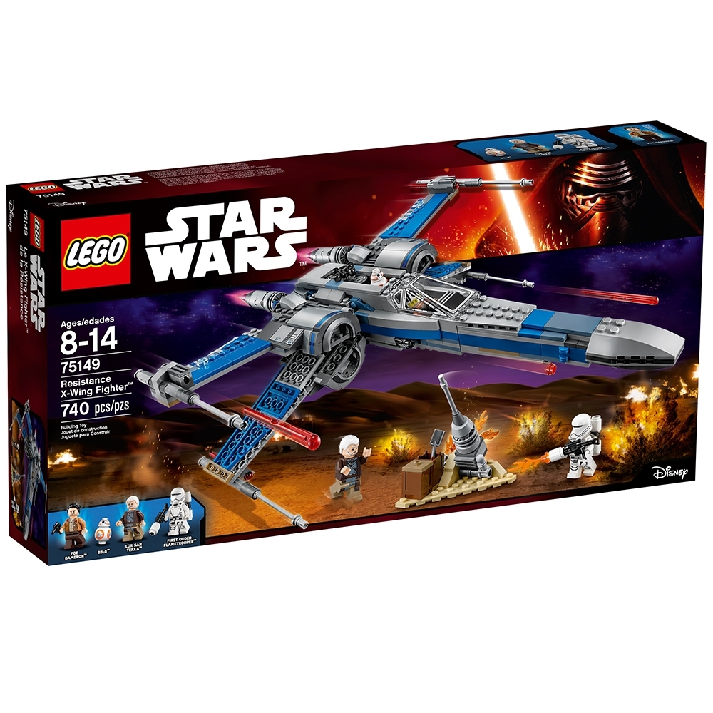LEGO 75149 Star Wars Resistance X-Wing Fighter Poe Dameron Lor San Tekka N16/8 