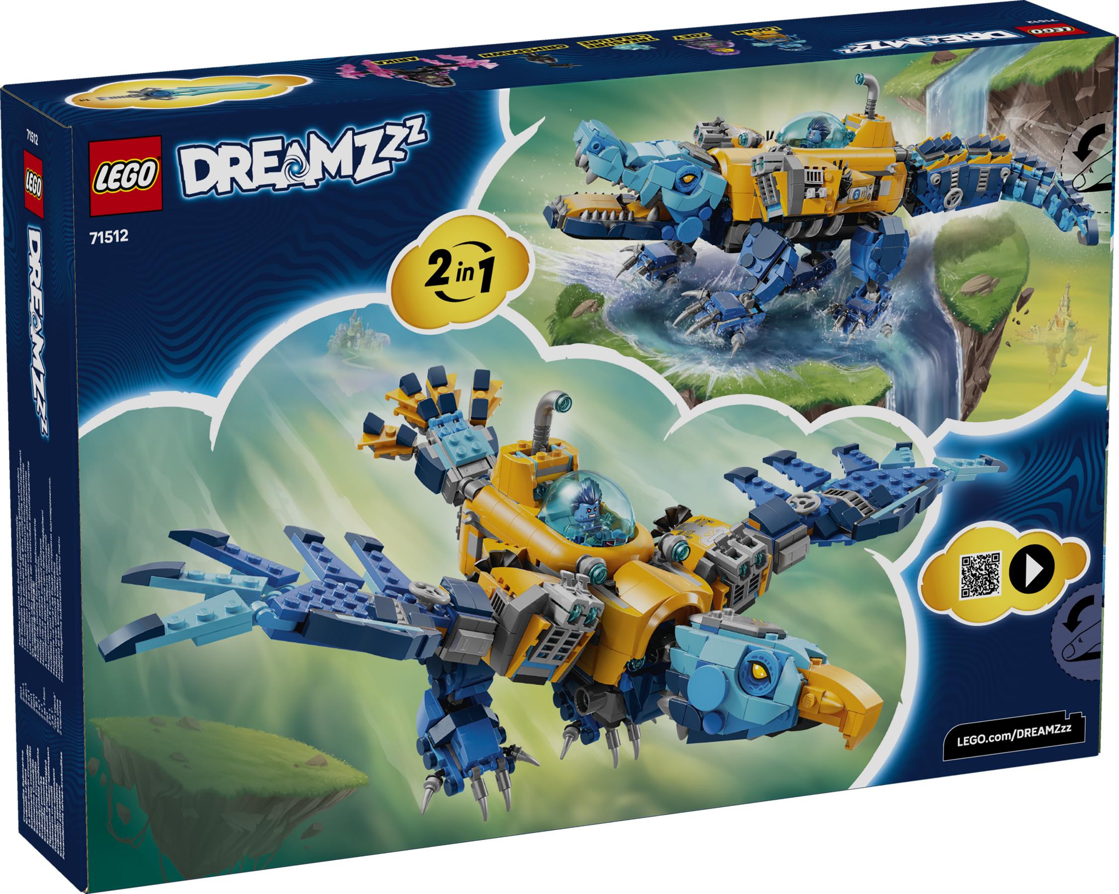 Crocodile Submarine 71512 | LEGO® DREAMZzz™ | Buy online at the