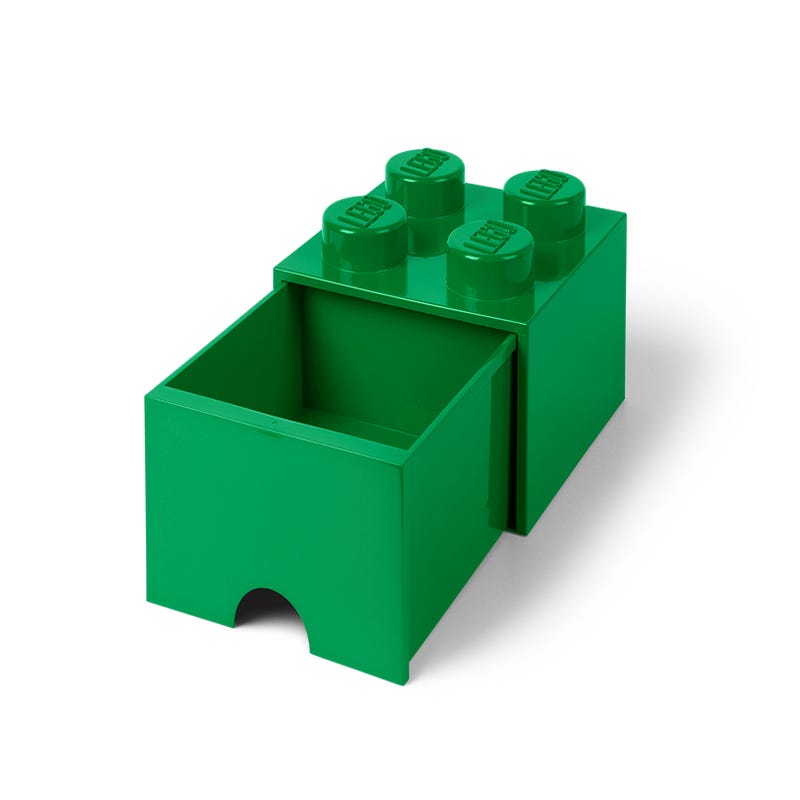 Image de 4-Stud Brick Drawer Green