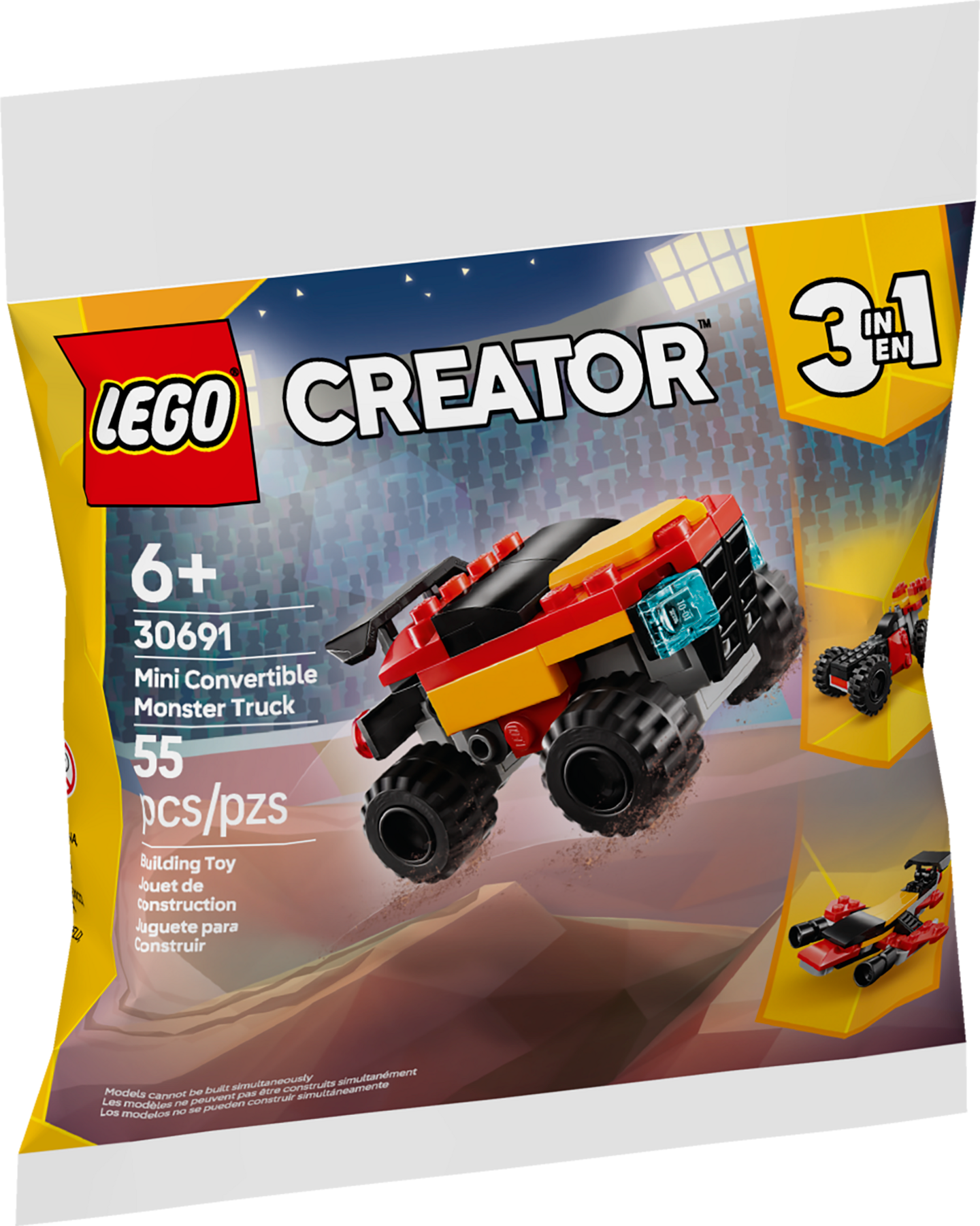 Toys⭐︎ Mini Convertible Monster Truck 30691 | Creator 3-in-1 | Buy