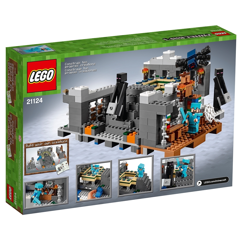 21124 BRAND NEW & RARE LEGO MINECRAFT ENDERMAN WITH STONE BLOCK
