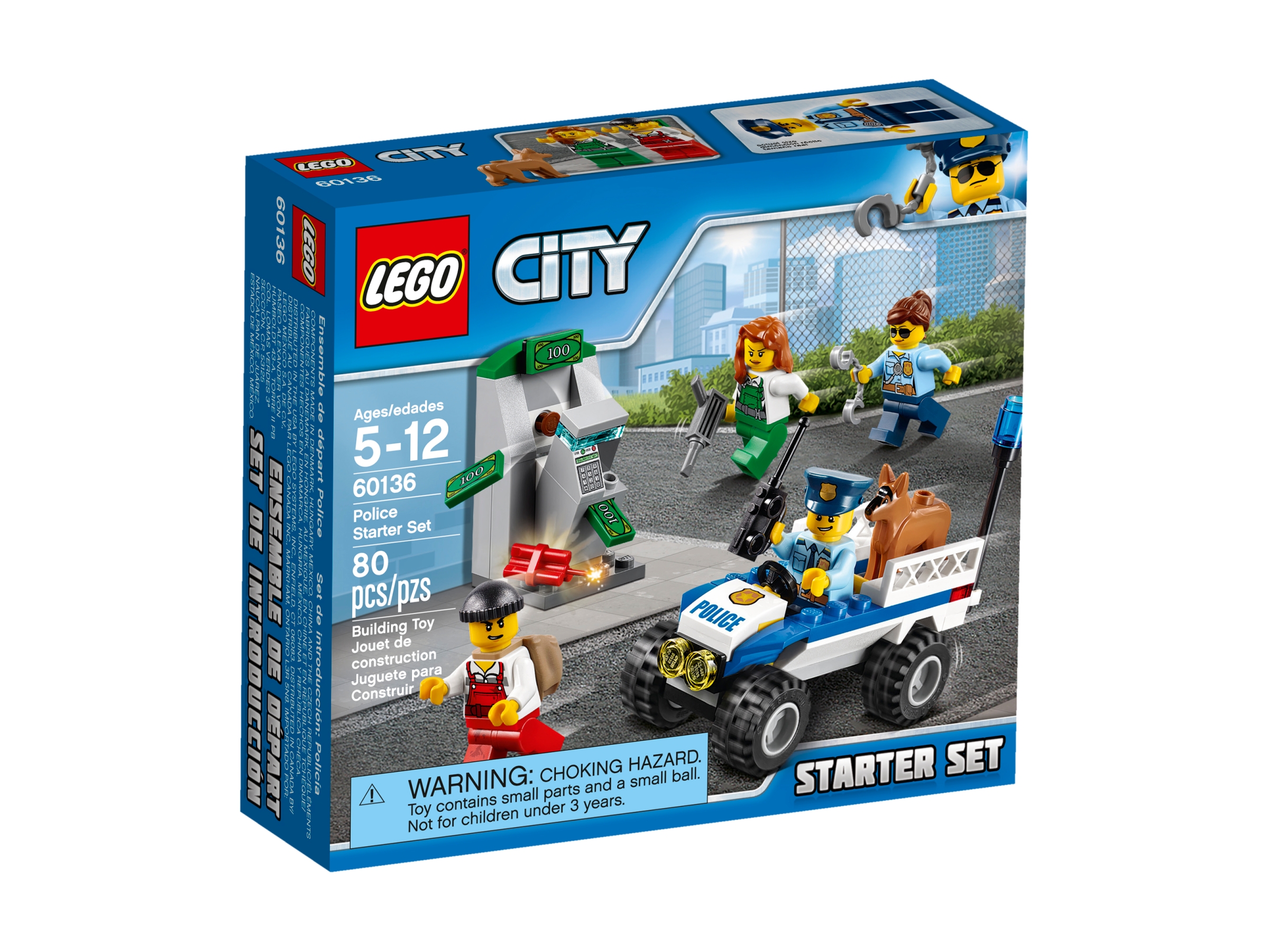 Lego city набор для начинающих полиция 60136