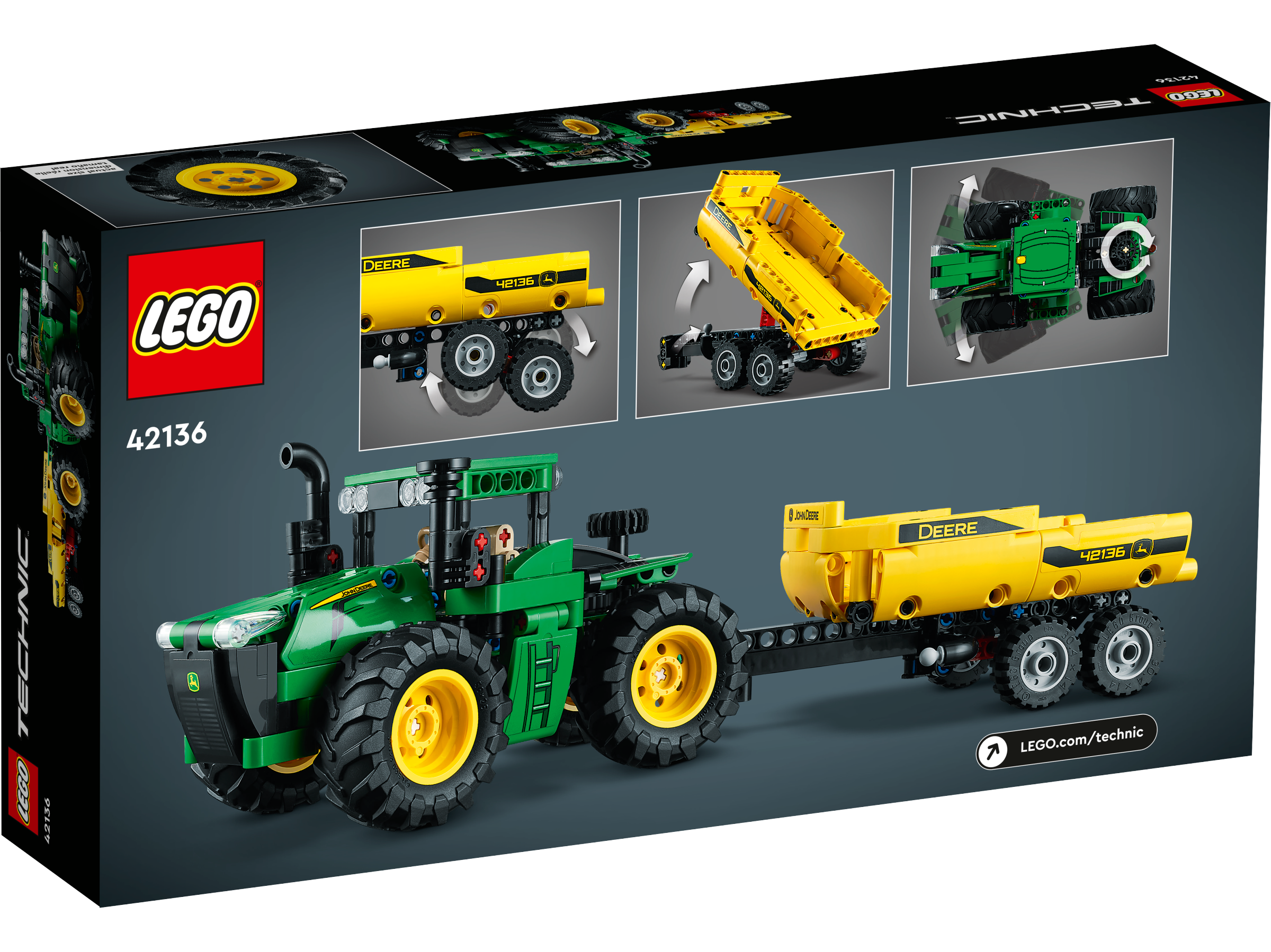 John Deere 9620R 4WD Tractor 42136 | Technic™ | Buy online at the Official  LEGO® Shop US