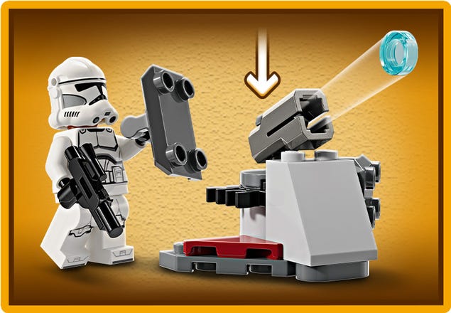 Clone Trooper™ & Battle Droid™ Battle Pack 75372, Star Wars™