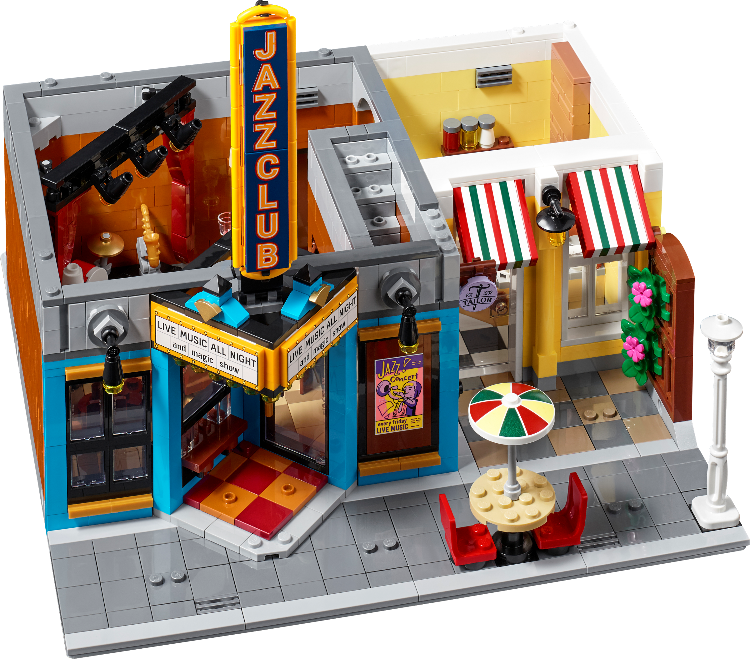 Countryside Supersonic hastighed en lille Jazz Club 10312 | LEGO® Icons | Buy online at the Official LEGO® Shop US