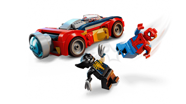 LEGO 76336 Spider-Man et sa voiture contre Wolverine vénomisé — visuel 3 sur 8
