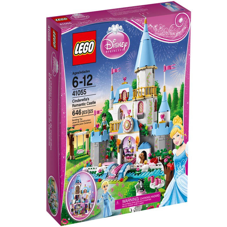 jernbane blik velstand Cinderella's Romantic Castle 41055 | Disney™ | Buy online at the Official  LEGO® Shop US