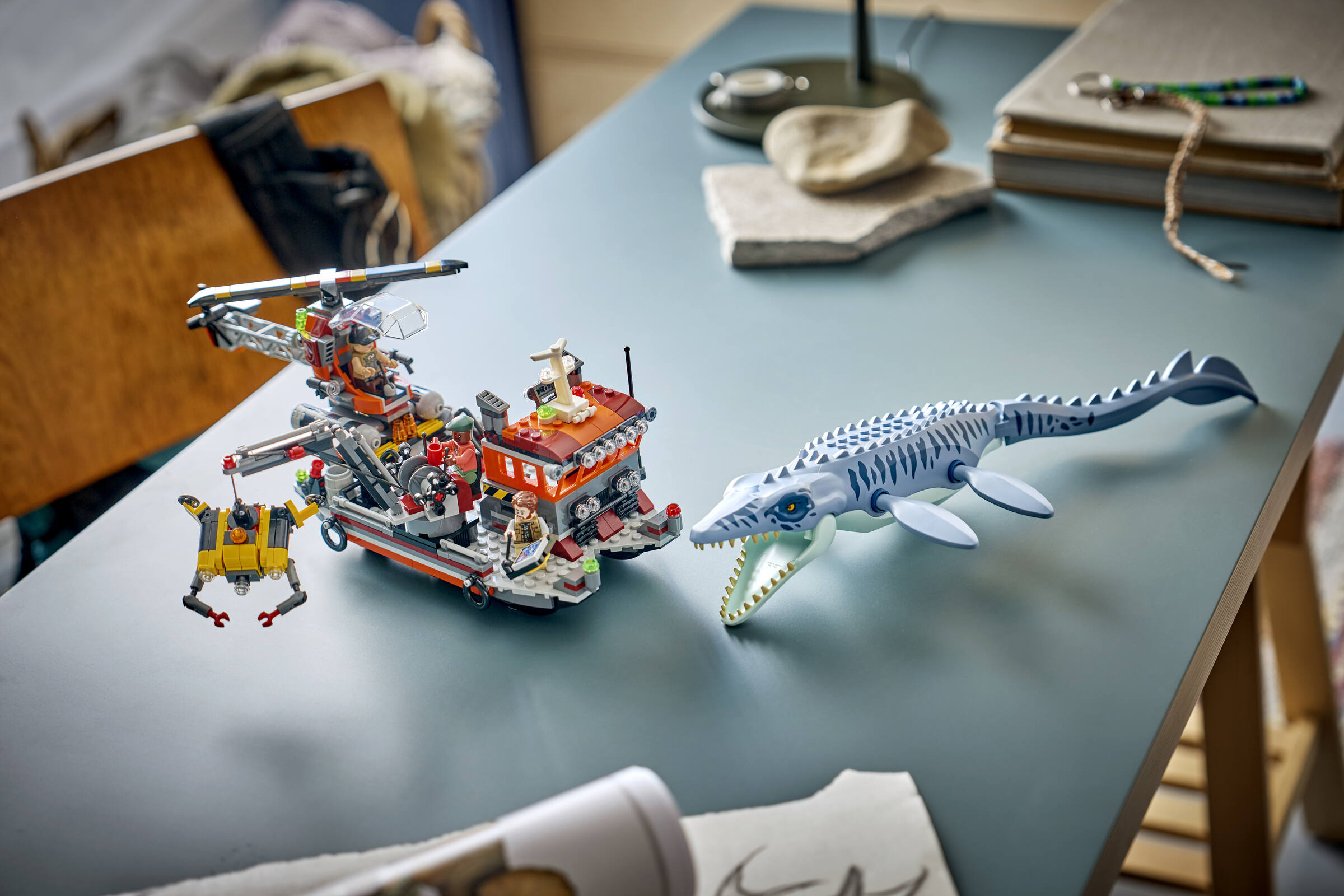 Mosasaurus Dinosaur Boat Attack 77983 | Jurassic World™ | Buy