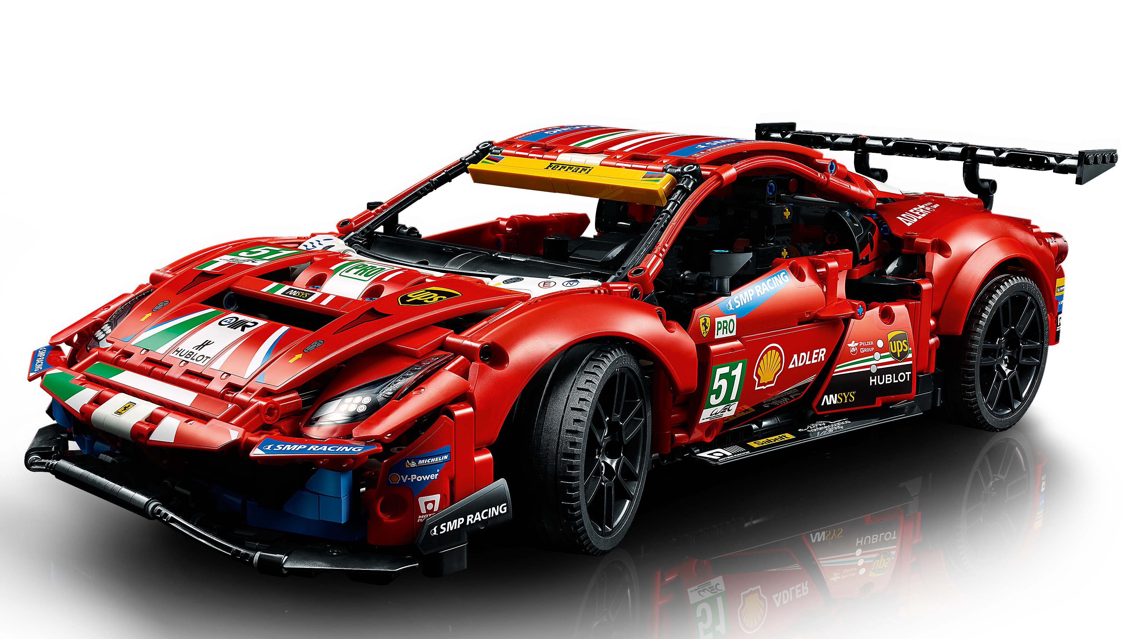 1,677 Pieces LEGO Technic Ferrari 488 GTE “AF Corse #51” 42125 Building Kit for sale online 