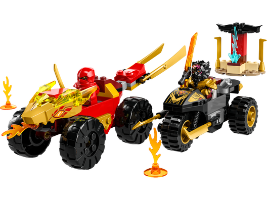 LEGO 71789 - Kai og Ras' bil- og motorcykelkamp