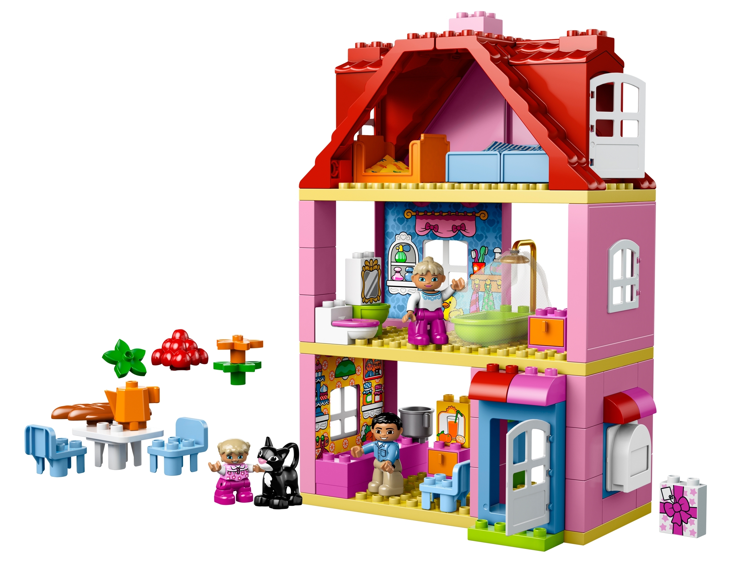 LEGO DUPLO 10835 10505 Familienhaus 72er Bauplatte hellgrau 6x12 Noppen NEU 