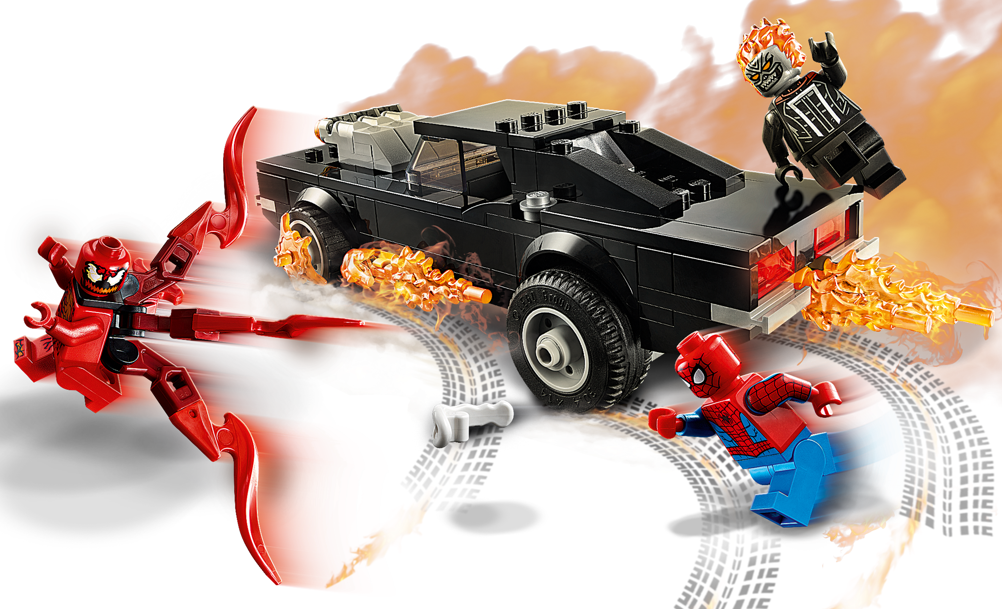 212 Pieces for sale online Carnage 76173 LEGO Marvel Spider-Man: Spider-Man and Ghost Rider vs