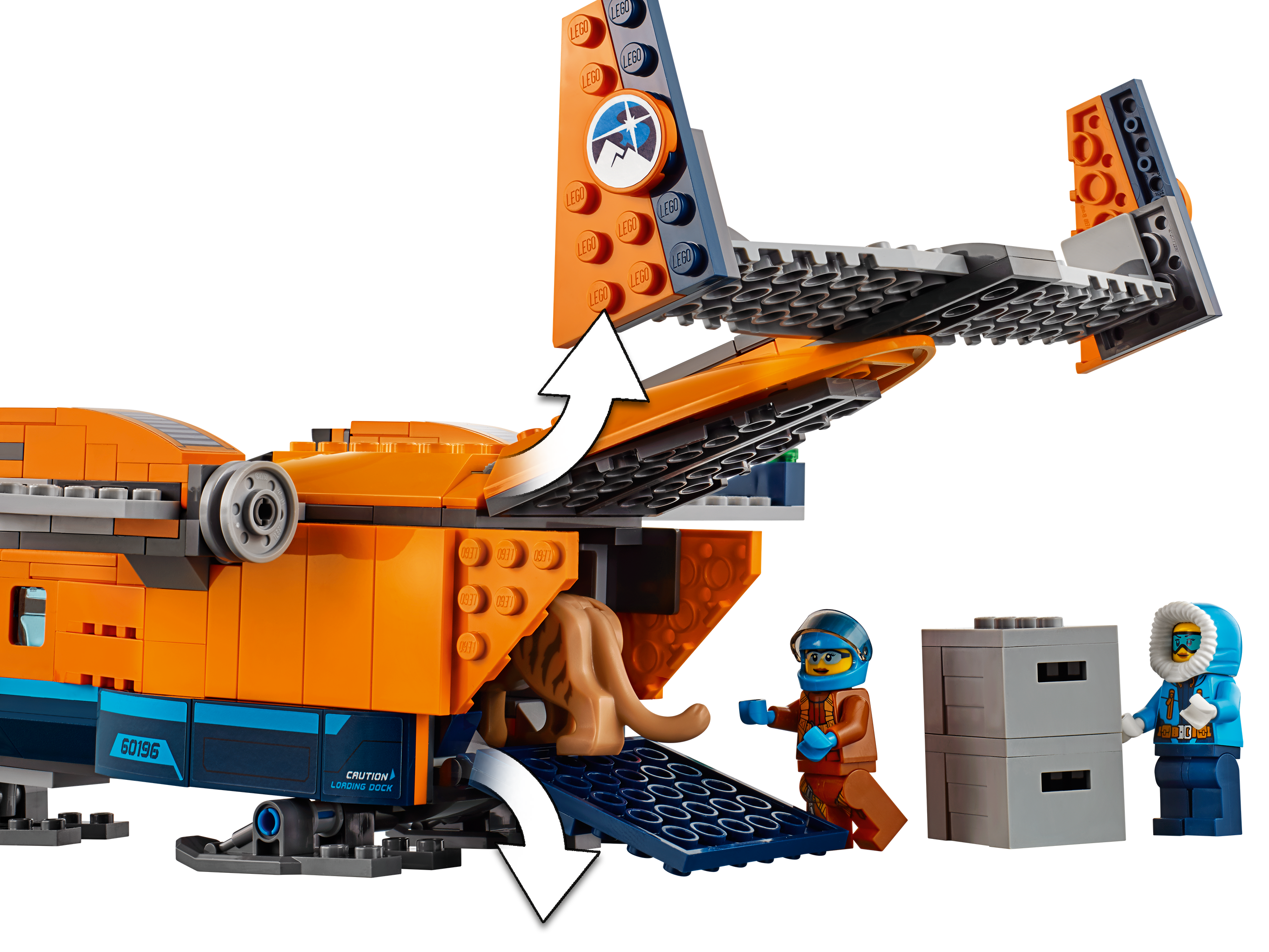 707 Piece LEGO City Arctic Supply Plane 60196 Building Kit 