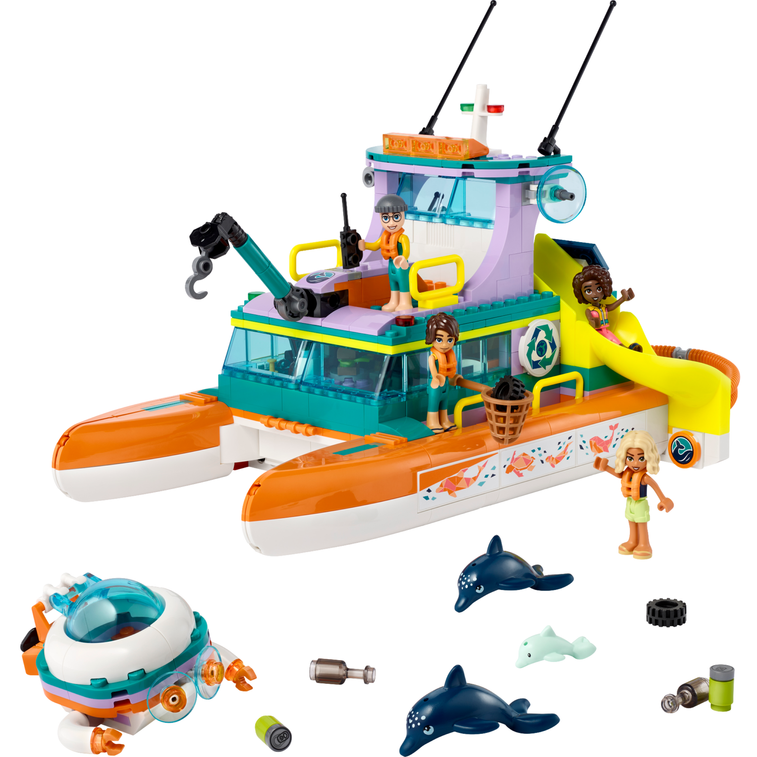 Sea Rescue Boat 41734 | Friends | Buy online at the Official LEGO® Shop US