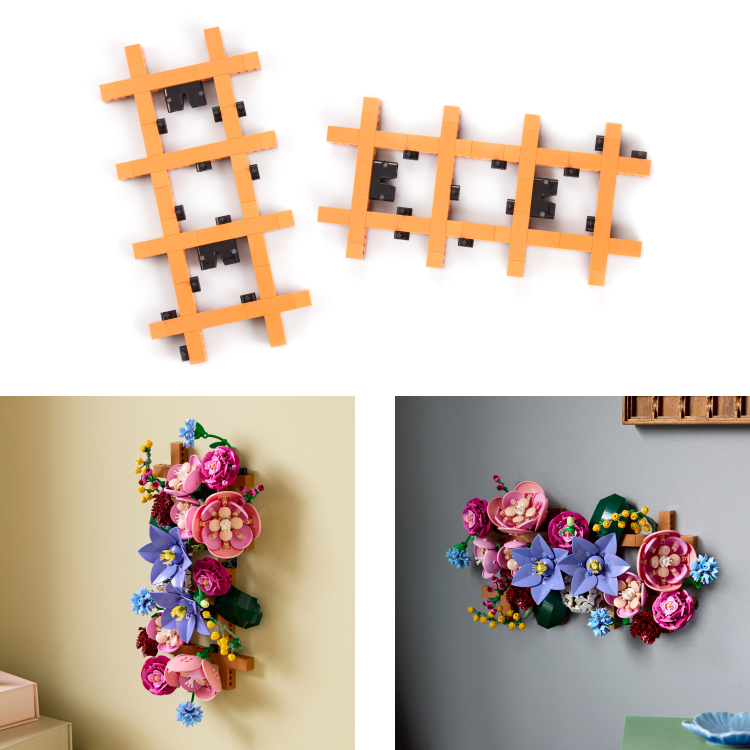 創造力を花開かせて、レゴ®ボタニカル フラワーウォールデコレーション