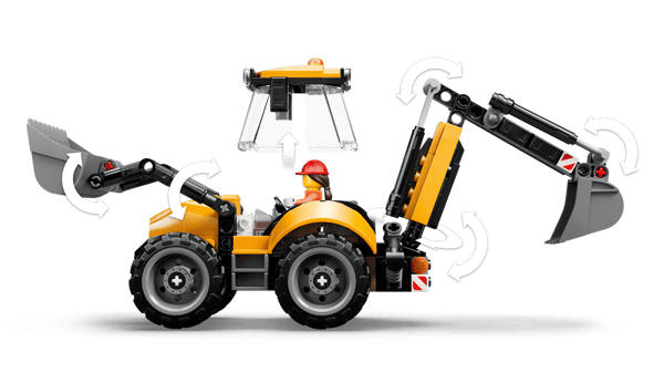 Yellow Backhoe Loader - Image 7