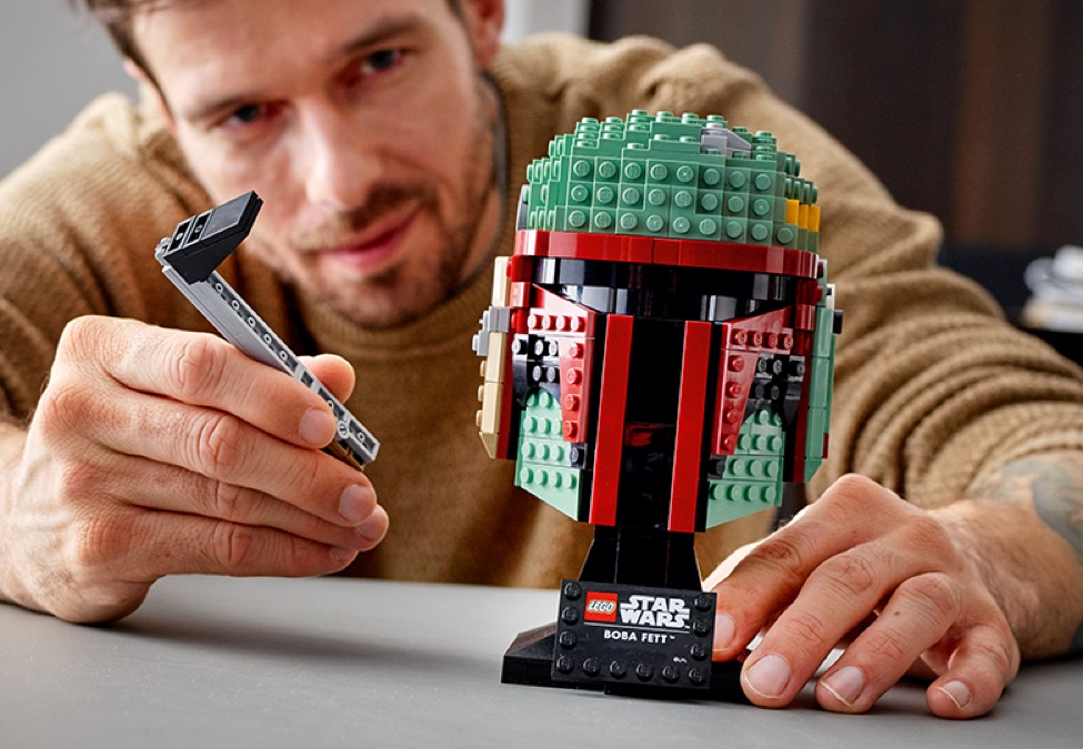 for sale online LEGO Boba Fett Helmet Star Wars TM 75277 