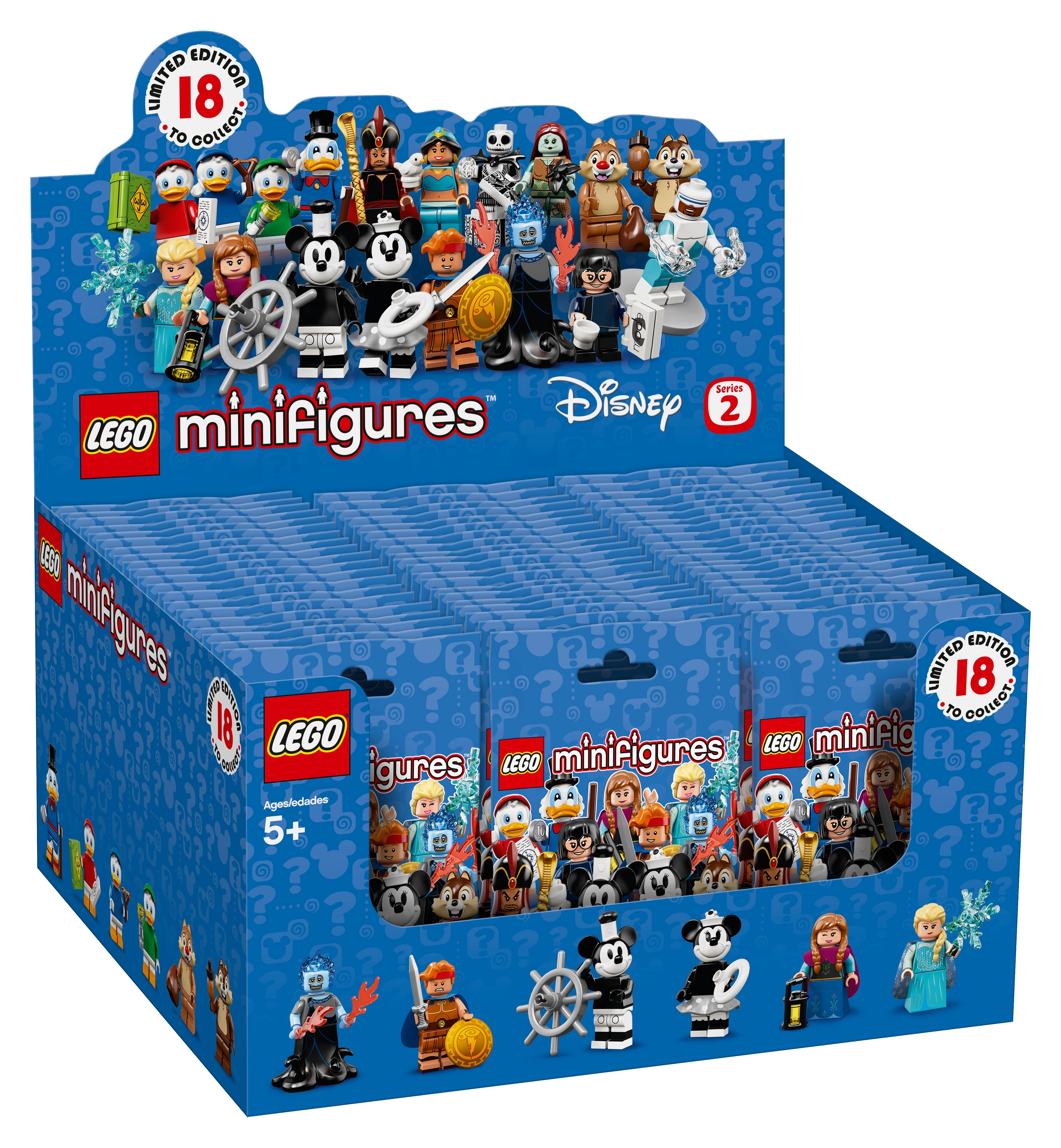 Complete Set NEW & Sealed LEGO Disney Minifigures Series 2 18 Figures 