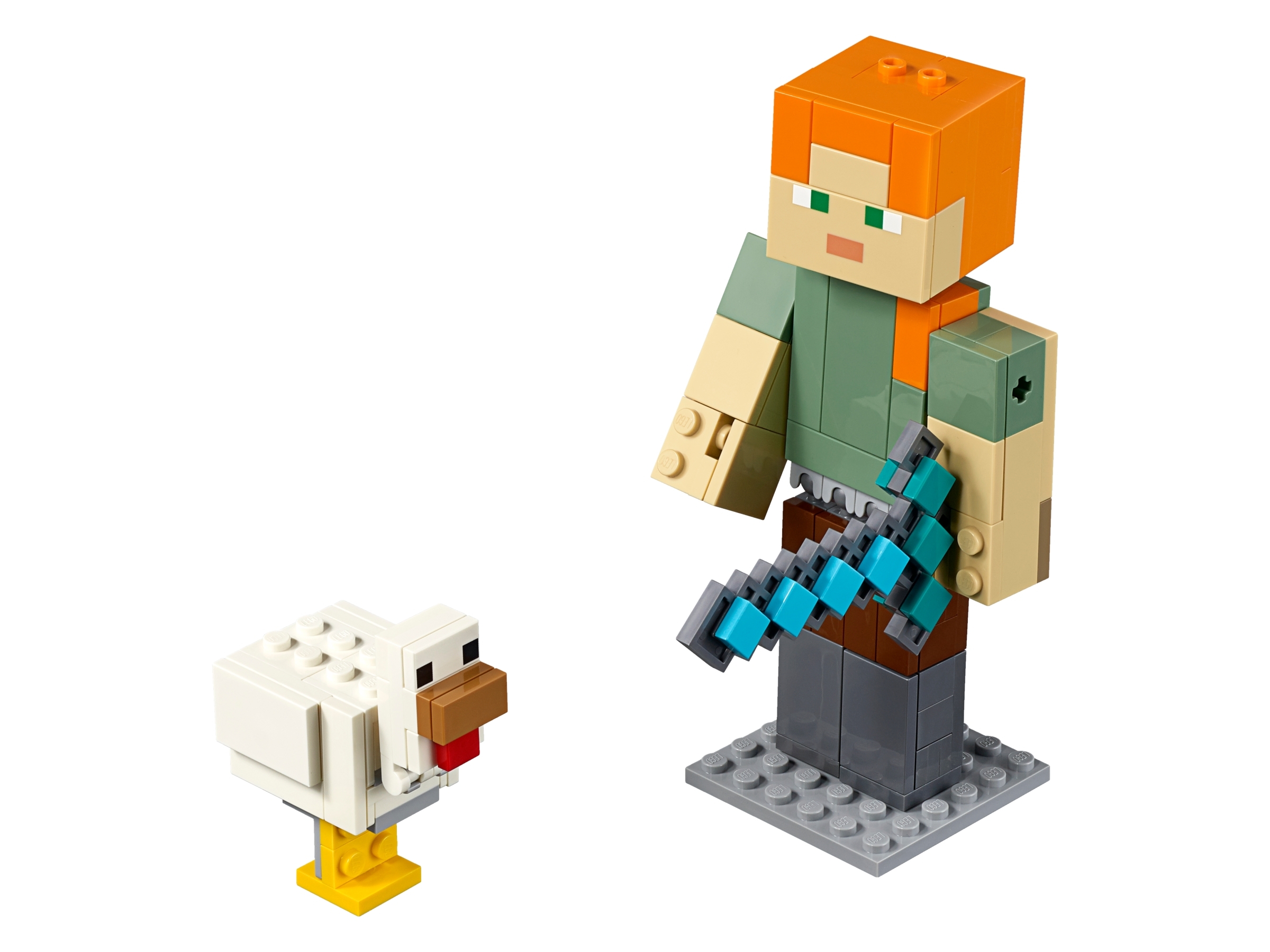 LEGO® Minecraft™  21149 21148 BigFig Alex Steve Papagei Huhn N2/19 