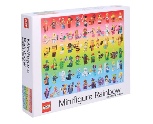 LEGO 5007643 - Minifigurregnbue, puslespil med 1.000 brikker