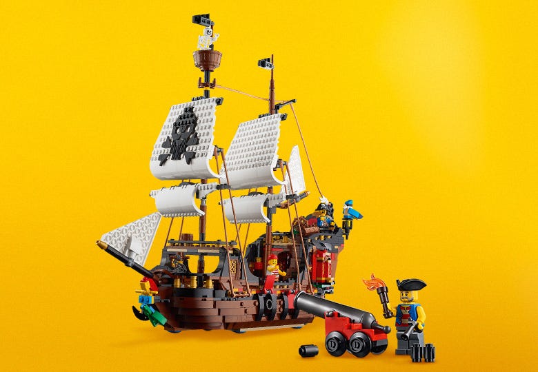 Nave Pirata Lego Galeone In Pirate Ship Lego Galeone Dei Pirati