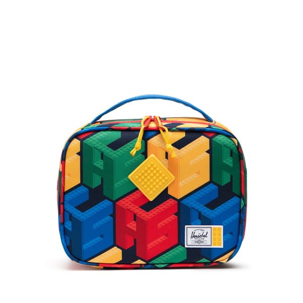 Pop Quiz-madkasse Little Herschel - multifarvet monogram